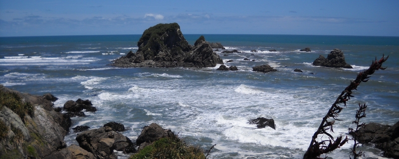 Cape Foulwind, New Zealand, named by Captain Cook