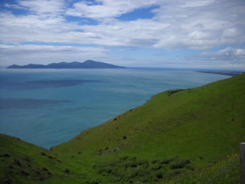 kapiti island from the top of the Paekakariki backroad