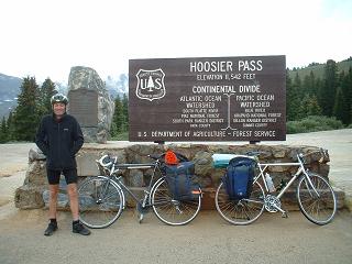 Steve at the Hoosier Pass our highest point