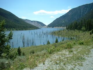 Quake Lake in Montana