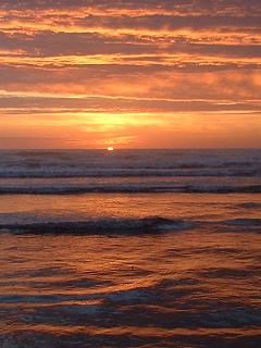 Sunset at Grayland Beach
